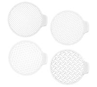 Shower Drain Hair Catcher, Anti Clogging Drain Protector, 3,11 x 3,15 x 1,22 pollici Mesh Draining Filter Block Screen for Bathtub, Kitchen, Balcony, Hotel, Appartamento, Laundry Room and Home Use