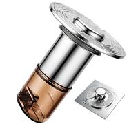 Shower Drain Plug, Automatic Floating Odor, Control Backflow Preventer with Sturdy Build, Floor Drain Aid with Smooth Comfort, Modern Bathroom Style, Accessory for Homeowners 3.39x2.76 inches