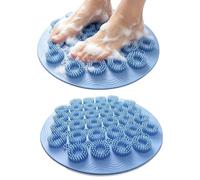 Shower Feet Scrubber Mat 2 Piece Non-slip Bath Cleaner