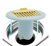 Shower Floor Drain Backflow Preventer, Auto-Close Sewer Strainer & Odor Trap Seal with Anti-Clog Design, Silicone Drain Valve for Bathroom Kitchen Restroom, for Home Indoor Plumbing Protection