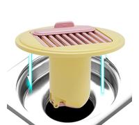 Shower Floor Drain Backflow Preventer, Auto-Close Sewer Strainer & Odor Trap Seal with Anti-Clog Design, Silicone Drain Valve for Bathroom Kitchen Restroom, for Home Indoor Plumbing Protection