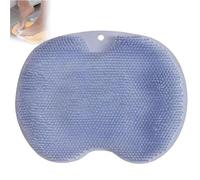 Shower Foot & Back Scrubber Massage Pad, Multi-Functional Silicone Massage Mat, 2025 new Wall Mounted Massage Pad, Shower Foot Scrubber Mat with Non-Slip Suction Cups Antislip Design (Blue)