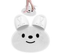 Shower Foot Massager Scrubber - Rabbit Shape Mat, Silicone Foot Massage | Non Slip Bath Mat, Relaxation Spa Care System With Arms Back Foott Kit For Home Bathroom Use