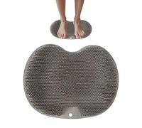 Shower Foot Scrubber Mat - Back Washer Bath Wash Pad, Foot Scrubber In Shower, Silicone Non-Slip Cleaning Pad, Feet Massager Mat For Bathtub Gym Tub Bathroom Floor Spa Home Travel Daily