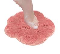 Shower Foot Scrubber Mat - Silicone Foot and Back Brush | Non Slip Suction Cup Scrub for Dead Skin Remover, Elbows, Heels, Feet Care Cleaner, Shower Foot Scrubber for Home Use**