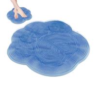 Shower Foot Scrubber Mat - Silicone Foot and Back Brush | Non-Slip Suction Cup Scrub for Dead Skin Remover, Elbows, Heels, Feet Care Cleaner, Shower Foot Scrubber for Home Use**