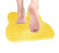 Shower Foot Scrubber Mat - Silicone Pad | Silicone Foot Scrubber with Suction Cups For Shower, Back Washing, Massage and Cleaning, Perfect for Men, Women, Kids, Family, Home, Bath Tub, Floor, Apartmen