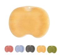 Shower Foot Scrubber Mat with Non-Slip Suction Cups, New Shower Foot and Back Scrubber, Foot Back Cleaning Pad Back Washer Exfoliating Bath Wash Pad (Orange)