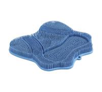 Shower Foot Scrubber, Non-Slip Silicone Foot Scrubbing Mat, Deep Cleaning Bath Brush for Men Women, Travel, Pedicure Prep, and Elderly Bathroom Use, 11.81x11.02 inches