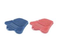 Shower Foot Scrubber, Silicone Back Mat, Non Slip Suction Cup Pad, Sided Massage Design, Dead Skin Tool, 1 Piece, for Heel, Body, Tub, Dorm, Apartment, 12.6x12.2x1.3 Inches