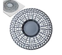 Shower Hair Catcher, Silicone Plug Filter, 5.51x5.51 Inches Flexible Drain Stopper, Anti-Clog Hair Trap Material, Drains Protector Accessory for Bathroom and Kitchen Sink Use