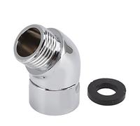 Shower Head Elbow Adapter 135 Degrees | Brass Shower Arm Extension for Handheld/Wall Mounted Showers | G1 / 2 Inch Rotatable Connector | No Flow Restriction & Easy Installation