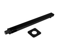 Shower Head Extension Arm 304 Stainless Steel Easy Installation Polished Chrome Bathroom Bracket Bar Per l'uso in Bagno(Black 40cm)