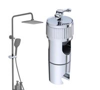 Shower Head Holder, No Drilling Hand Held Shower Mount, regolabile da parete per bagno, appartamenti, hotel, Dorm, 1,97 x 1,97 x 5,71 pollici