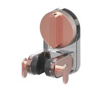 Shower Head Holder Suction, supporto regolabile per coppa angolare, 3,03 x 3,15 x 4,13 pollici Bathroom Showerhead Support Bracket for Wall Use Camping Outdoor Travel and Temporary Setups