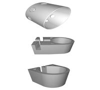 Shower Holder for Hansa Systems - Secure Shampoo Bottle Storage Mount Organizer