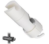 Shower Holder That Requires No Tools for Installation, Adjustable Shower Head Holder for Slide Bar, 360 Degree Rotation Bathroom Sprayer Bracket, for RV Toilet Hotel Gym (white)