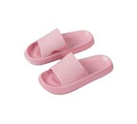 Shower House Step On The Sense Of Shit Pantofole Estate Home Wear Soft-Suole Antiscivolo Scarpe Semplici Pantofole da Uomo, rosa, 48-49