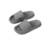 Shower House Step On The Sense Of Shit Pantofole Estate Home Wear Soft-Suole Antiscivolo Scarpe Semplici Pantofole da Uomo, grigio, 48-49