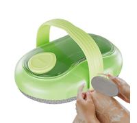 Shower Massage Brush, Bath Soap Scrubber, Non Slip Handle Grip, Built-In Dispenser Design, Gentle Bristles, Perfect for Daily Showers and Family Bath Time