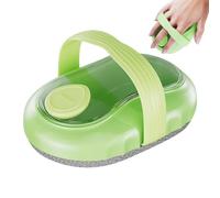 Shower Massage Brush, Body Scrubber with Soap Dispenser, Non Slip Handle Enhanced Cleansing, Soft Bristles, Green/Blue Color, Convenient for Women, Teens, Youth Use