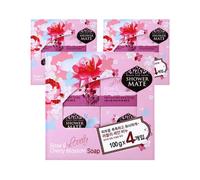 Shower Mate Lovely sapone ai fiori di rosa e ciliegio 100 g 12 pezzi - SPED...