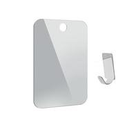 Shower Mirror Fogless - Shatterproof Frameless No Drill Mirror, Travel Bath
