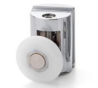 Shower Part Rotella/guida per porta della doccia, altezza singola, regolabile, diametro 23 mm, spessore 5,8 mm, in plastica cromata, parti di ricambio, 2 pezzi di ricambio L089