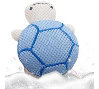 Shower Puff, Turtle Body Scrubber, Cute Cartoon Soft Mesh Pouf esfoliato per il bagno, Baby Boys and Girls, Childrens Bathroom Equipment, Gentle Cleaning and Fun Design