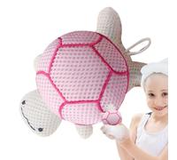 Shower Puff, Turtle Body Scrubber, Cute Cartoon Soft Mesh Pouf esfoliato per il bagno, Baby Boys and Girls, Childrens Bathroom Equipment, Gentle Cleaning and Fun Design