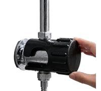 Shower Push Button Lock, Public Shower Button Holder, Portable 3D Printed | Single Press Lock, Holds Shower Button Down, Portable 2.7 x 2.1 x 2.1 Inch Design