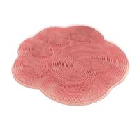 Shower Scrubber Mat, Silicone Foot and Back Brush, Dead Skin Remover with Non-Slip Suction Cups, Elbow and Heel Scrub 7.87x7.87 Inches for Smooth Skin
