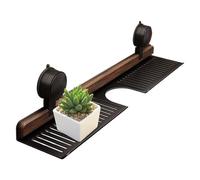 Shower Shelf, Suction Cup Organizer, Heavy Duty Storage Rack, Wall Mounted Tray Stand Holder 15.75 Inches for Bathroom, Kitchen, Rv, Dorm Room, Bedroom, Restroom, Space Saving and Clutter Free