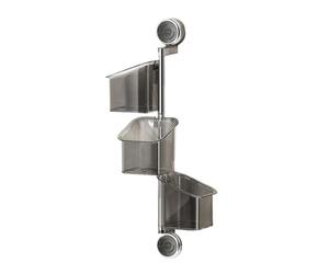 Shower Shelves Suction - Cup Bathroom Storage, Rotating Container Rack, Drainage Efficient Organizer | Wall Mount Box, Essential Home Utility For Kitchen Accessories Bathroom, Tidying Living Area