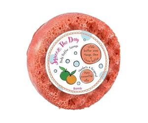 SHOWER SOAP SPONGE BODY BUFFER SQUEEZE THE DAY