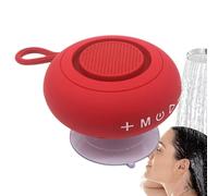 Shower Speaker, Waterproof Audio Device, 3.54x3.54x1.89in Suction Cup Subwoofer, Stereo Bass Output, Portable Compact for Bathroom, Kitchen, Travel, Outdoor, Poolside
