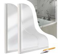 Shower Splash Guard, Bathtub Water Guard, Water Splash Barrier, Acrylic Splash Guard, Silicone Splash Guard, Adhesive Water Barrier, Bathroom Splash Guard, Kitchen Water Guard