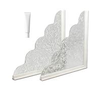 Shower Splash Guard, Splash Guard for Bathtub, Bath Tub Splashs Guards, 2 Pieces Self-Adhesive Shower Water Guards, Waterproof Water Barrier Tub Corner Bathroom Laundry Room Sink Home