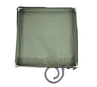 Shower Tent Awning Base - Oxford Cloth PVC PP Camping Enclosure Shower Base | 80cm Drainage Hole Basin Tent | Foldable Waterproof Stable Design for RV Outdoor Camping Washing