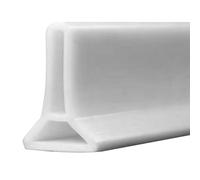Shower Threshold Water Dam 2 Inch High Self-adhesive Shower Water Guard 39 Inch Long Flexible Barrier Stopper To Keep Dry and Wet Separation for Kitchen