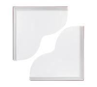 Shower Water Guard, Adhesive Bathtub Seal Strip, 9.25x9.25 inches Waterproof Splash Barrier with Flexible Silicone Edge, Removable No Remnant Stopper, Bathroom Safety for Home