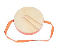 SHOWERORO 1 set di tamburo da marcia per bambini: tamburo da marcia in legno per bambini, strumento musicale Orff per la famiglia in età prescolare e per lezioni di musica.
