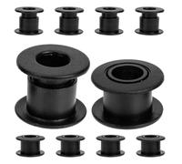 SHOWERORO 10 Pezzi Boccole in Plastica per Calcio Balilla Compatibili Assi Maschili e Femminili per Tavolo da Calcio Balilla Installazione Facile Colore Nero