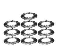 SHOWERORO 10 Pezzi Pettine Elastico Circolare per Chioma, Nero, ABS | Chioma, Forma Rotonda Completa, Si Adatta a Varie Misure della Testa, Comodo da Indossare, Uso Doccia