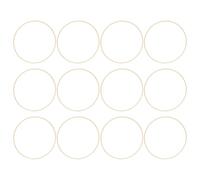 SHOWERORO 12 Pezzi Cerchio per Fiori in Bambù 25cm Rotondo Finitura Liscia e Superficie senza Schegge, Versatile per Artigianato a Parete e Decorazioni per Eventi Nuziali