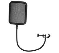 SHOWERORO 1pezzi Microfono Antivento Con Supporto Metallico Schermo Isolante Per Riduzione Rumore Compatibile Con Microfoni Standard Facile Da Pulire e Pratico