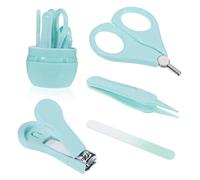 SHOWERORO 1set Manicure Per Tagliaunghie Sicuro e Delicato Kit Di Delle Unghie Per Filo Di Naso e Scatola Di Stoccaggio Colorata Strumento Di Bellezza Per Genitori