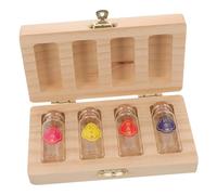 SHOWERORO 1set Scatola Portadentini e Fetal Hair Contenitore Per Memorie Infantili Bottiglie Con Slot Unico Per Ragazzo Ragazza Conservazione Denti e Ombelico