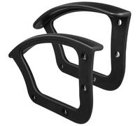 SHOWERORO 2 Pezzi Anelli di Riparazione per Braccioli Sedia Ufficio in Plastica Dura Accessori per Bracciolo Poltrona Girevole Ricambio Resistente e Stabile per Supporto Braccio Ergonomico