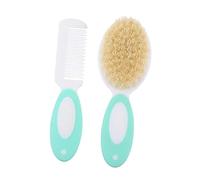 SHOWERORO 2 Pezzi Spazzola Per Chioma Bambini Lana Naturale Pettine Per Chioma Piccoli Neonati Spazzola Pettine Bambini
